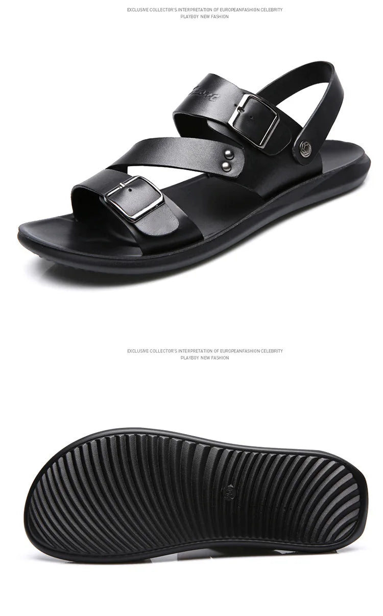 Men Soft Sole Leather Sandals