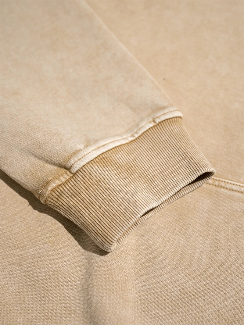 Oversized Men's Hoodie – Vintage Black Pullover