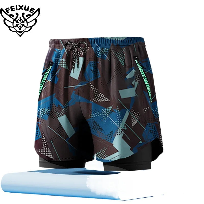 شورت سباحة رجالي للشاطئ بمقاسات كبيرة