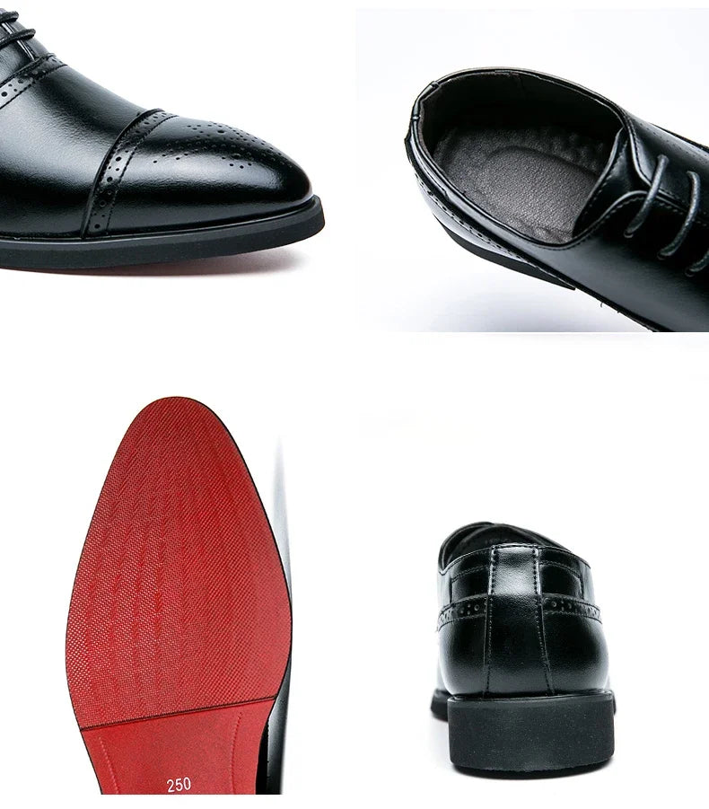 Men’s Red Sole Brogue Dress Shoes