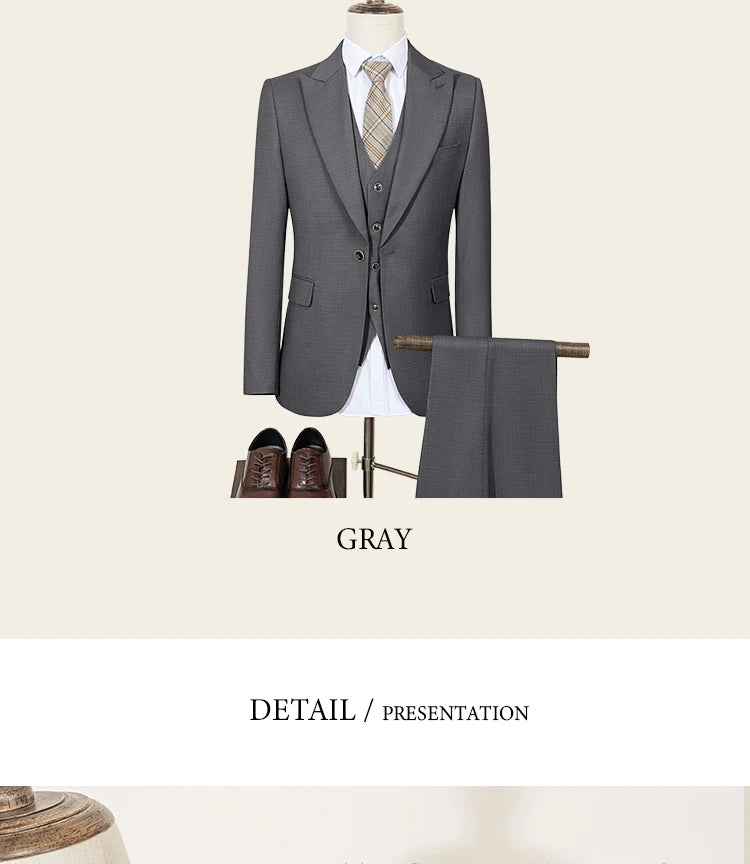 بدلة صيفية خضراء ضيقة للرجال