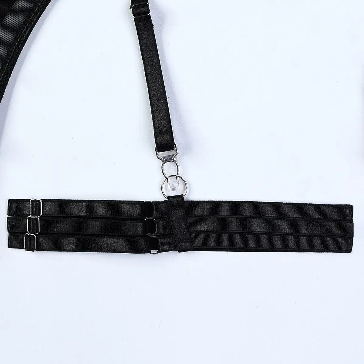 جمبسوت نسائي شبكي مع حمالة صدر