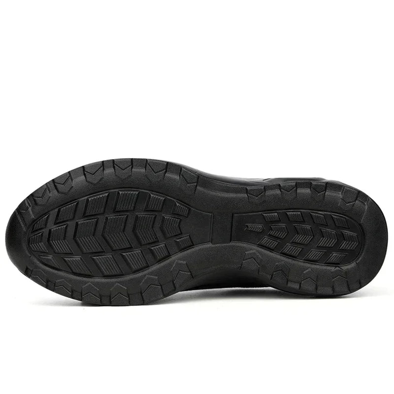 أحذية رياضية نسائية للسلامة مزودة بوسادة هوائية وأصابع فولاذية