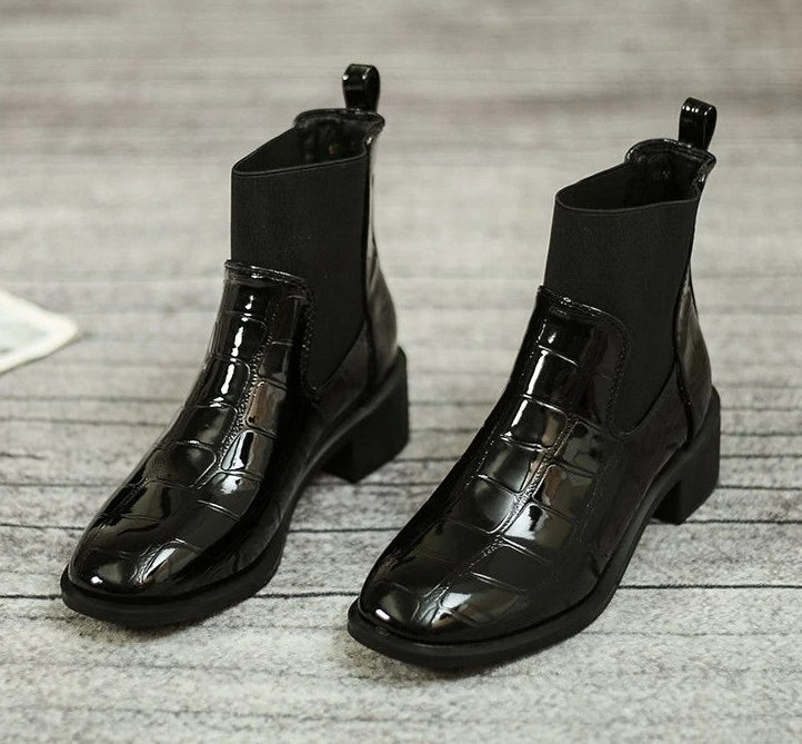 Women Pointed Toe High Heel Work Booties – Short Ankle Shoes