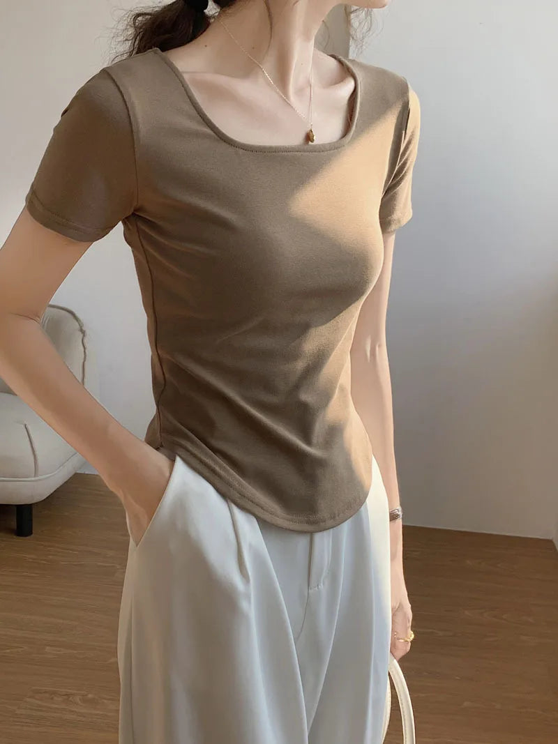 Women Chinese Buckle Tee
