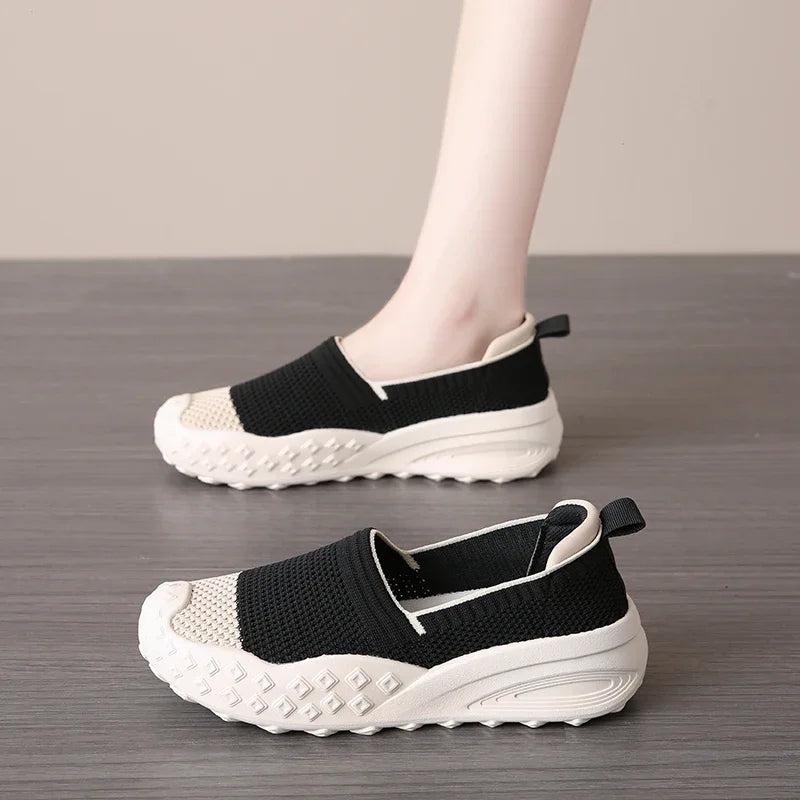 حذاء لوفرز شبكي محبوك سهل الارتداء - خفيف الوزن وجيد التهوية 2025