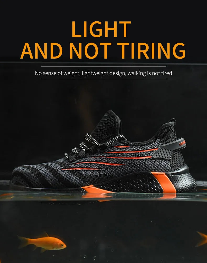 أحذية عمل خفيفة الوزن غير قابلة للتدمير للرجال