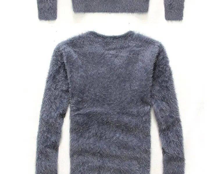 Men's Plus Size V-Neck Jumper