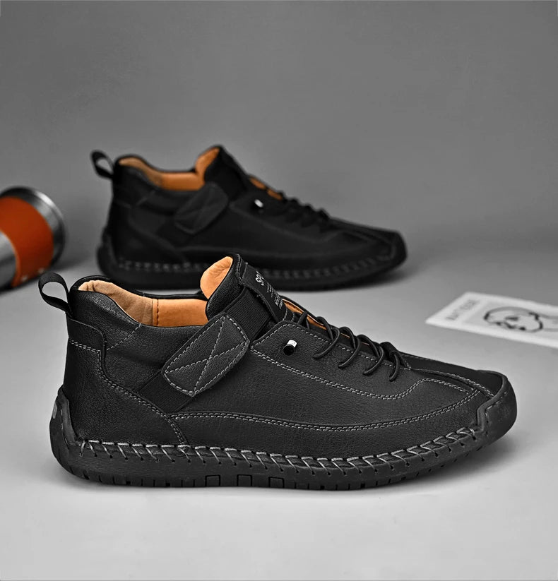 Men Handmade Leather Moccasin Loafers