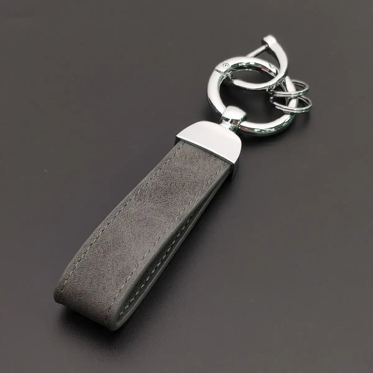 Custom Name Logo Leather Keychain