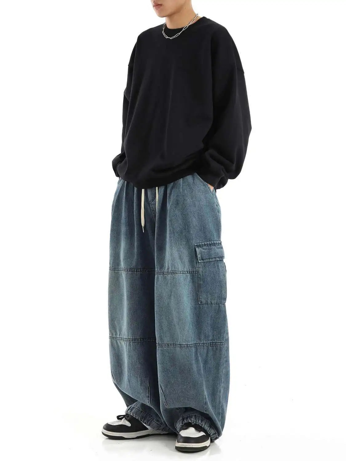 Men Y2K Baggy Cargo Jeans