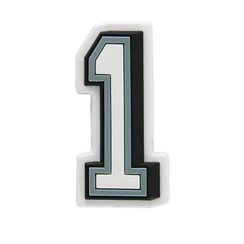 Women Number Shoe Charms Crocs Accessories