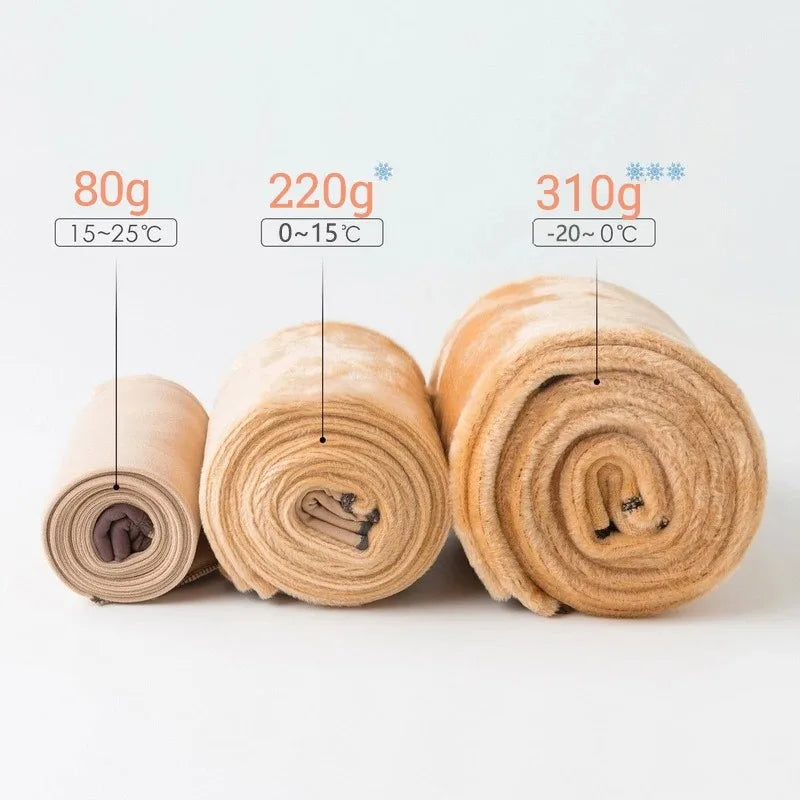 جوارب نسائية حرارية من الصوف المخملي