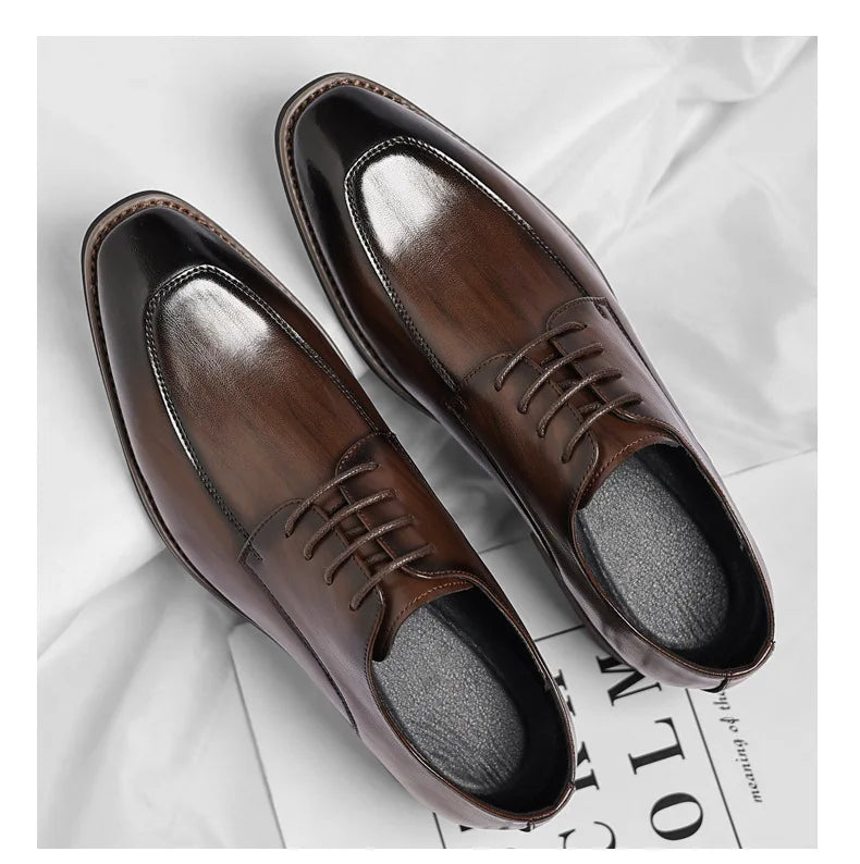 Men Large Size Leather Dress Shoes