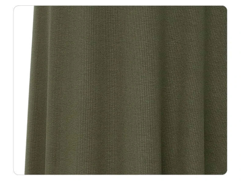 Women Knit Split Long A-Line Skirt