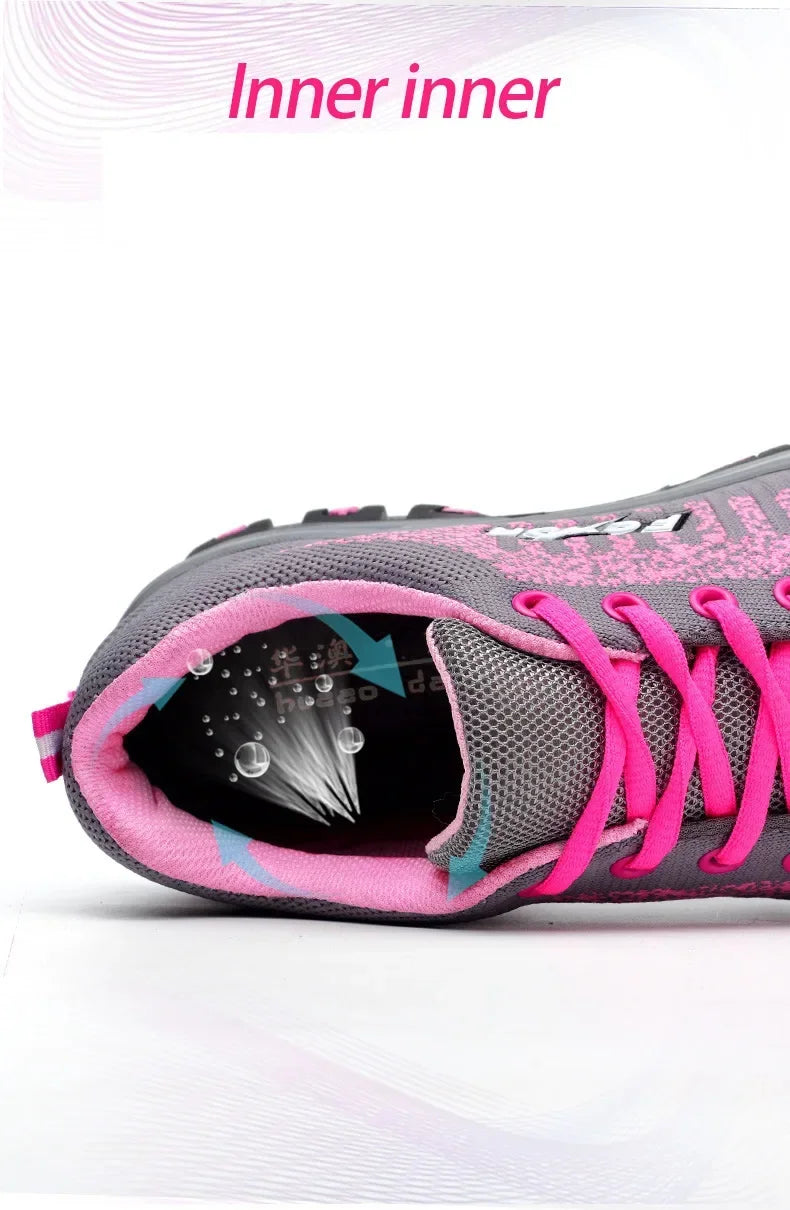 أحذية أمان نسائية خفيفة الوزن غير قابلة للانزلاق