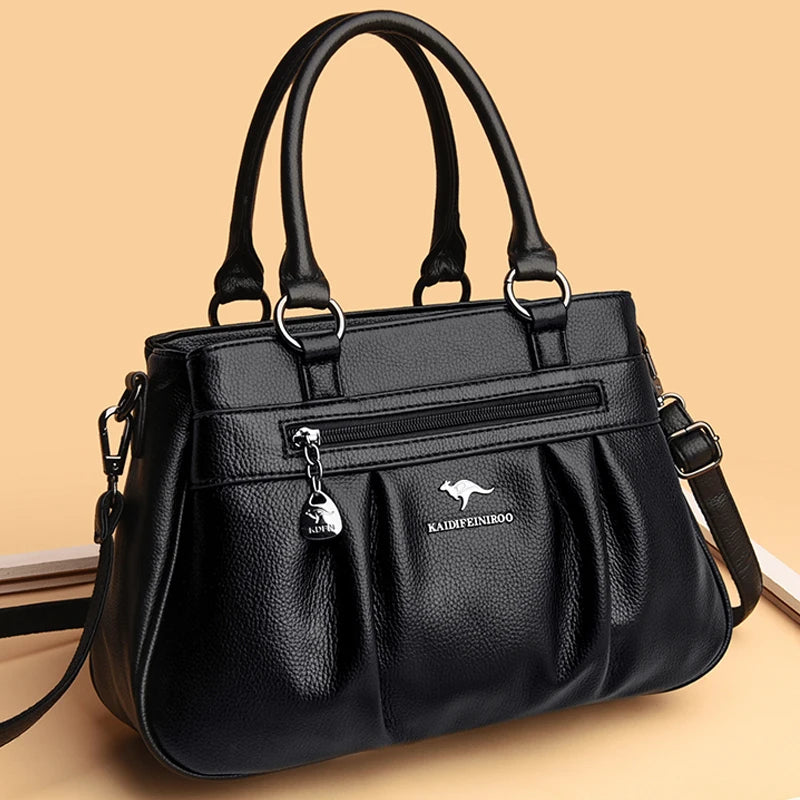 Triple Compartment Tote Bag