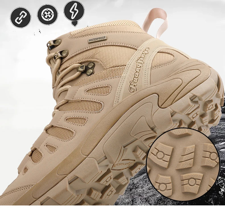 Men’s Platform Outdoor Waterproof Ankle Boots