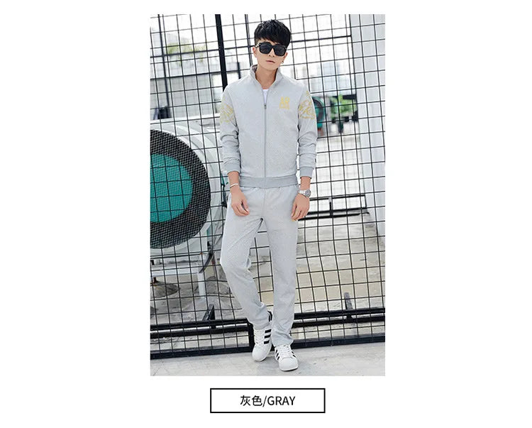 Men’s Plus Size Autumn Tracksuit Set