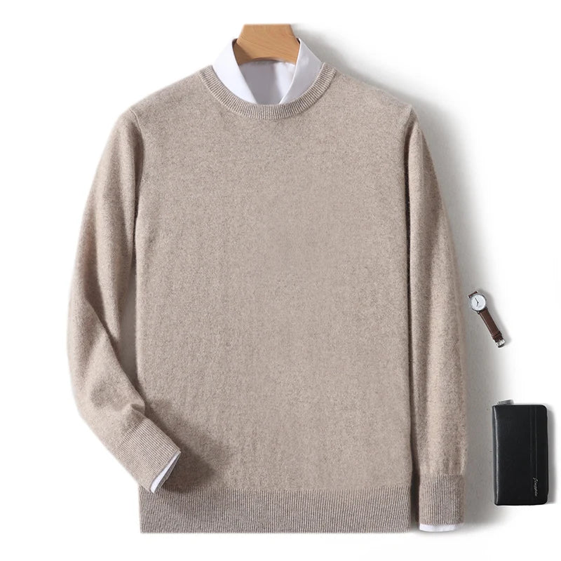 Men's Merino Wool Round Neck Sweater