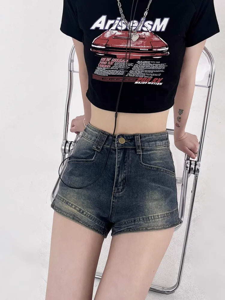 Women's Sexy Retro Denim Shorts