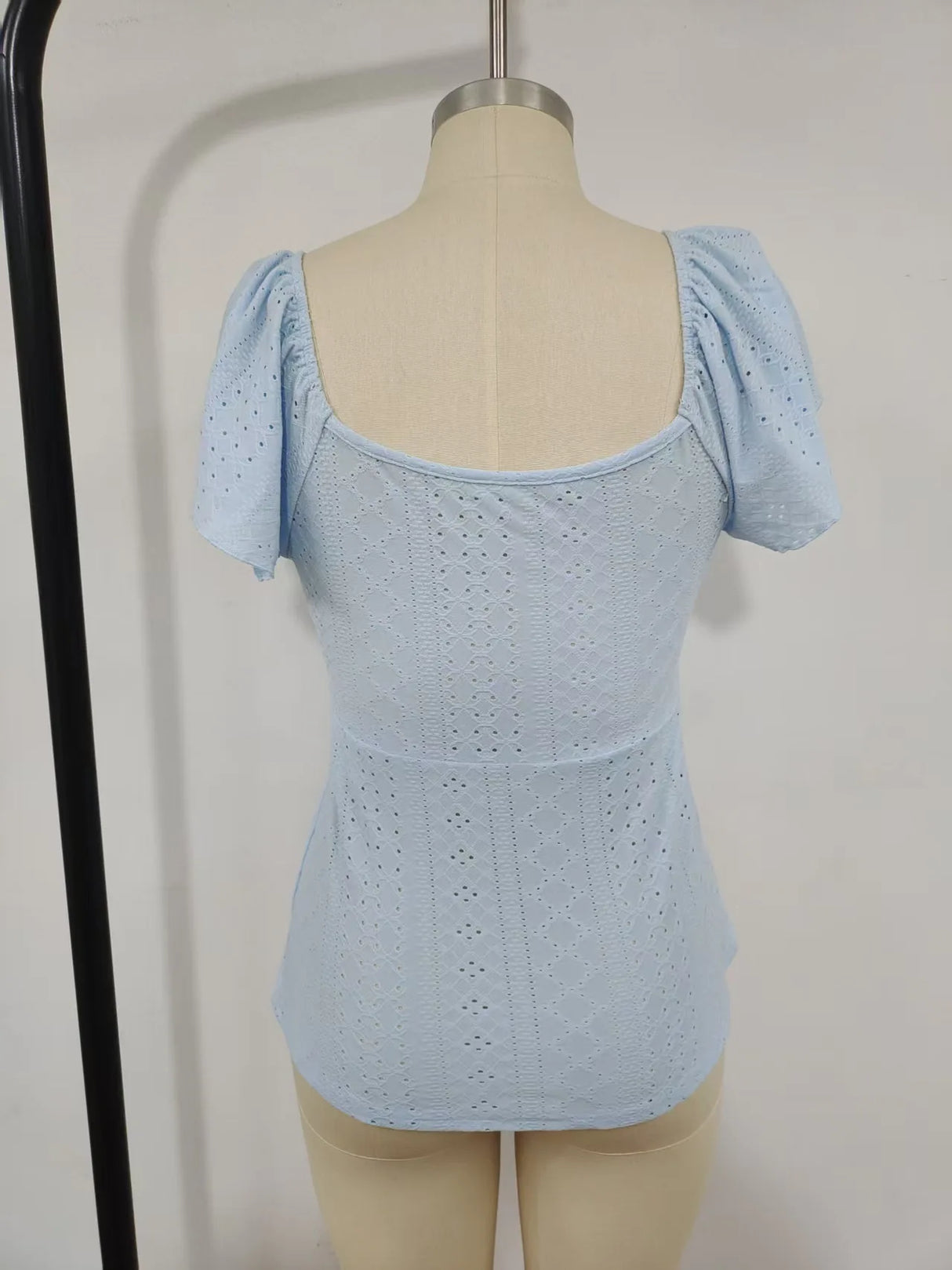 Luna Lace-Up V-Neck Blouse