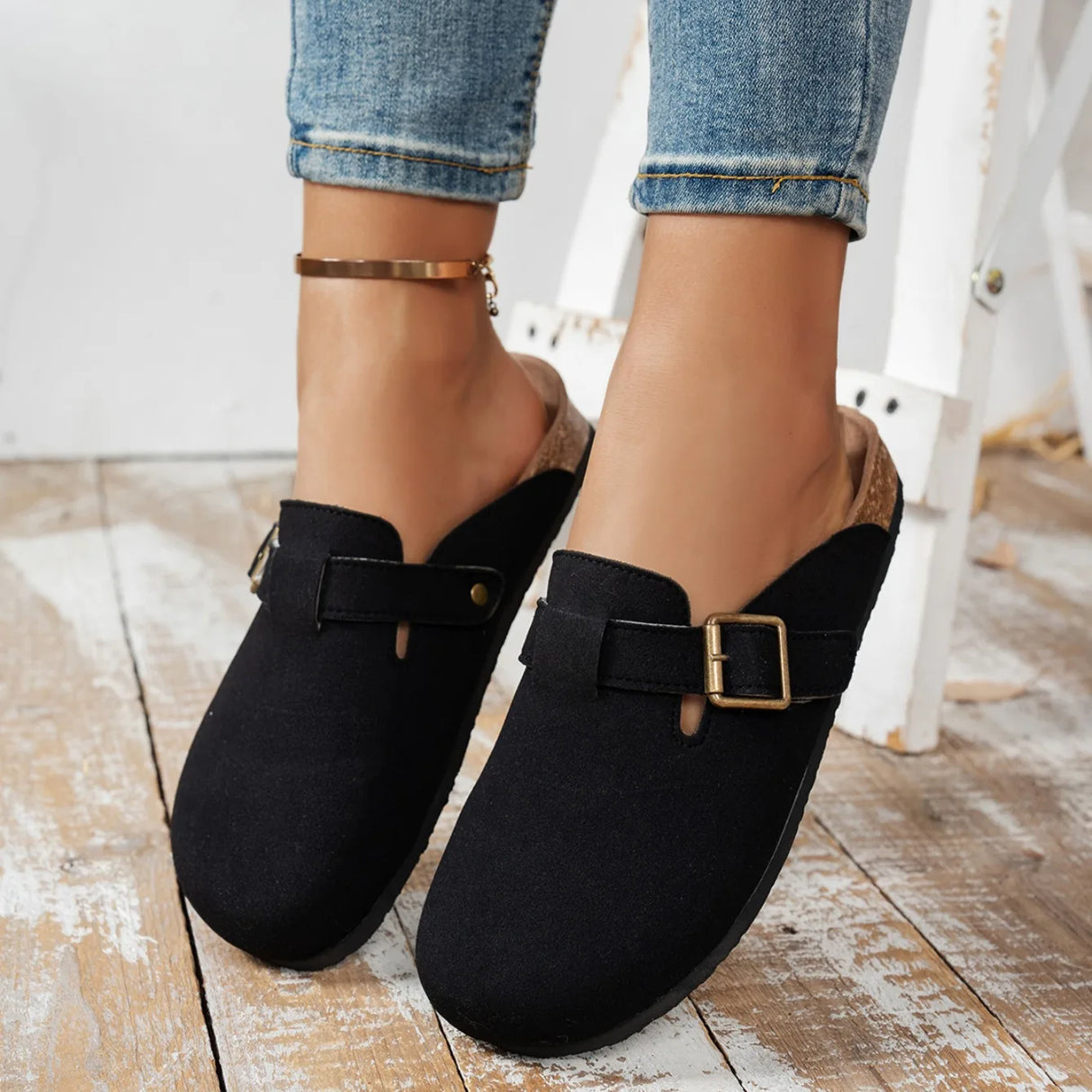 أحذية ثلج نسائية بكعب منخفض حتى منتصف الساق