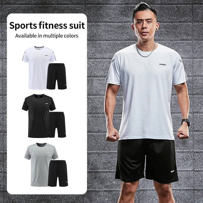 Men Quick-Dry Summer Sports Set