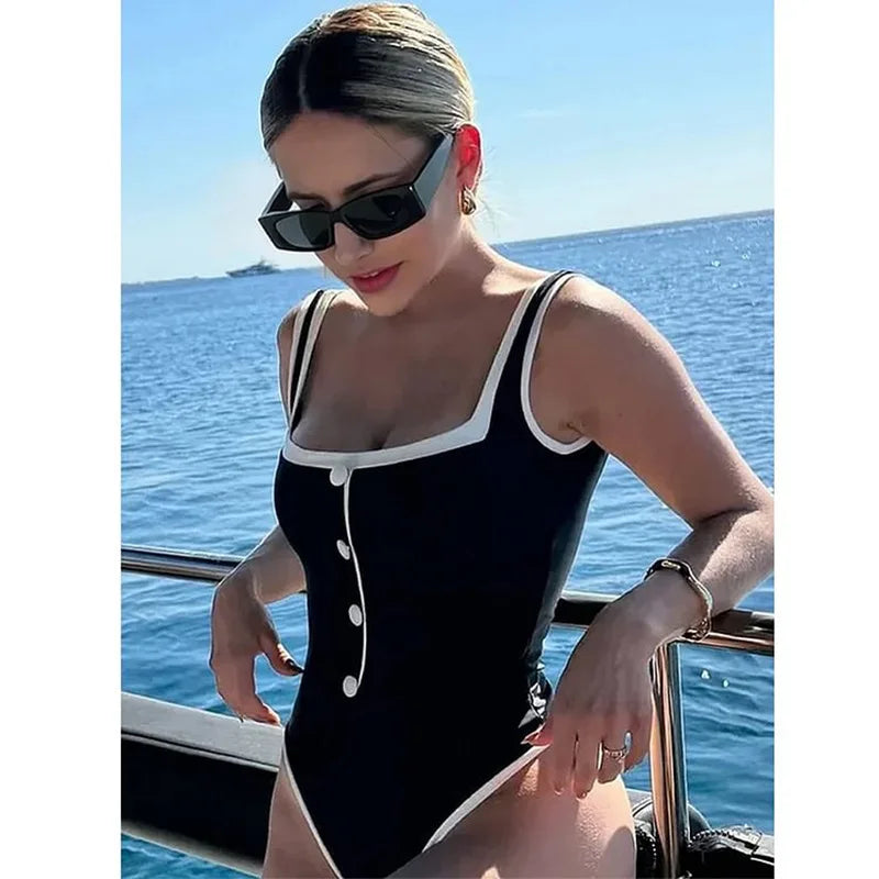 Vintage Bandeau Swimsuit