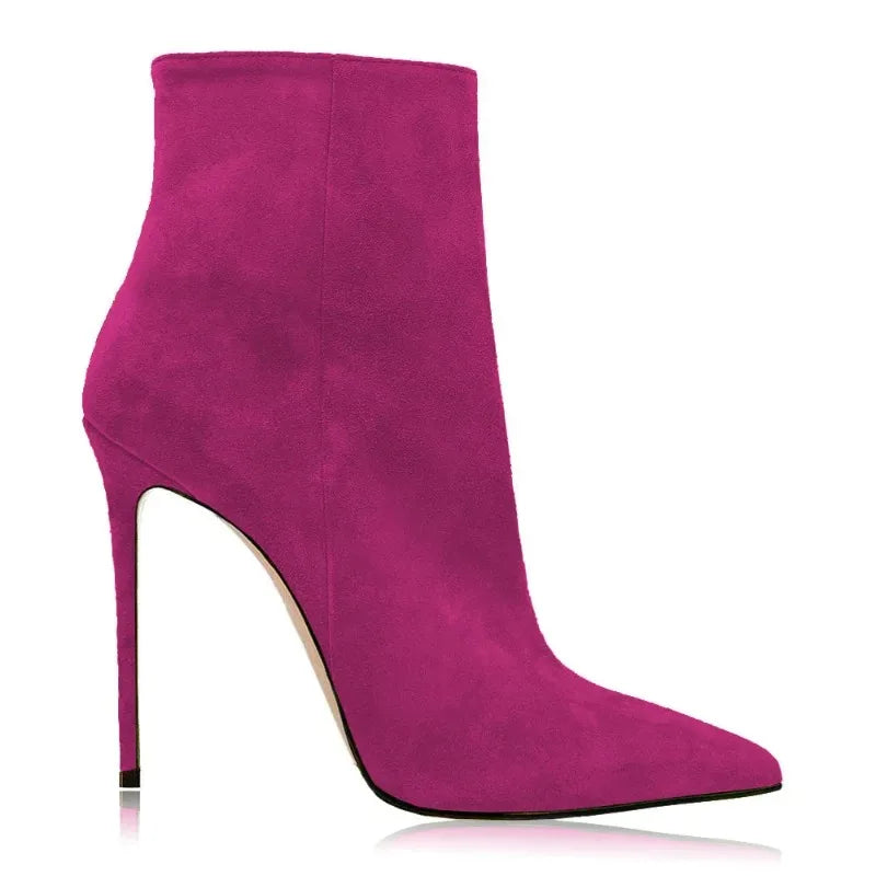 Suede Stiletto Boots