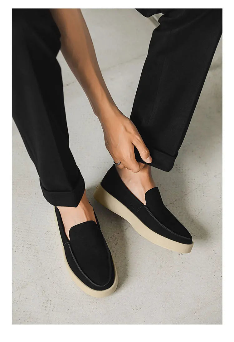 Men Suede Lightweight Driving Loafers