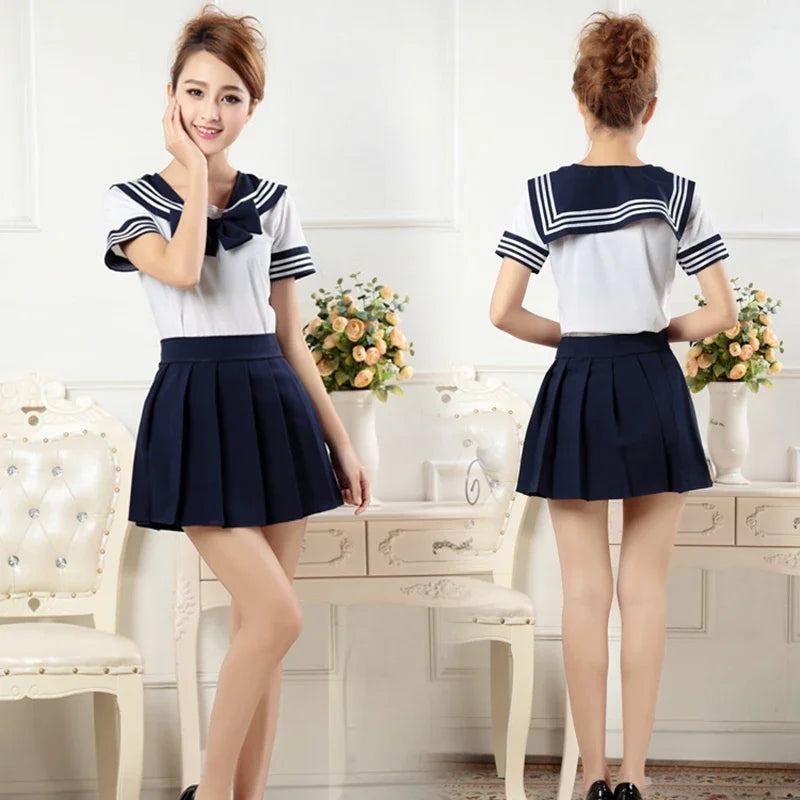 Japanese JK Sailor Schoolgirl Cosplay Uniform