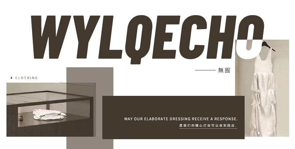 Stylish clothing display featuring white dress and elegant accessories in modern boutique setting.