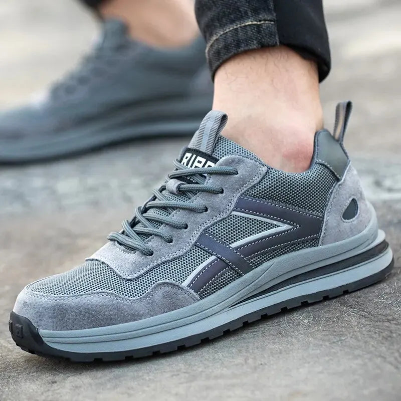 أحذية أمان رجالية بأصابع فولاذية