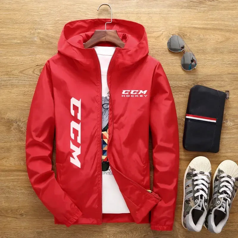 Men Lightweight Hooded Casual Jacket