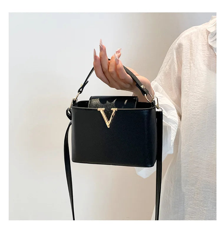 V Shape Bucket Bag