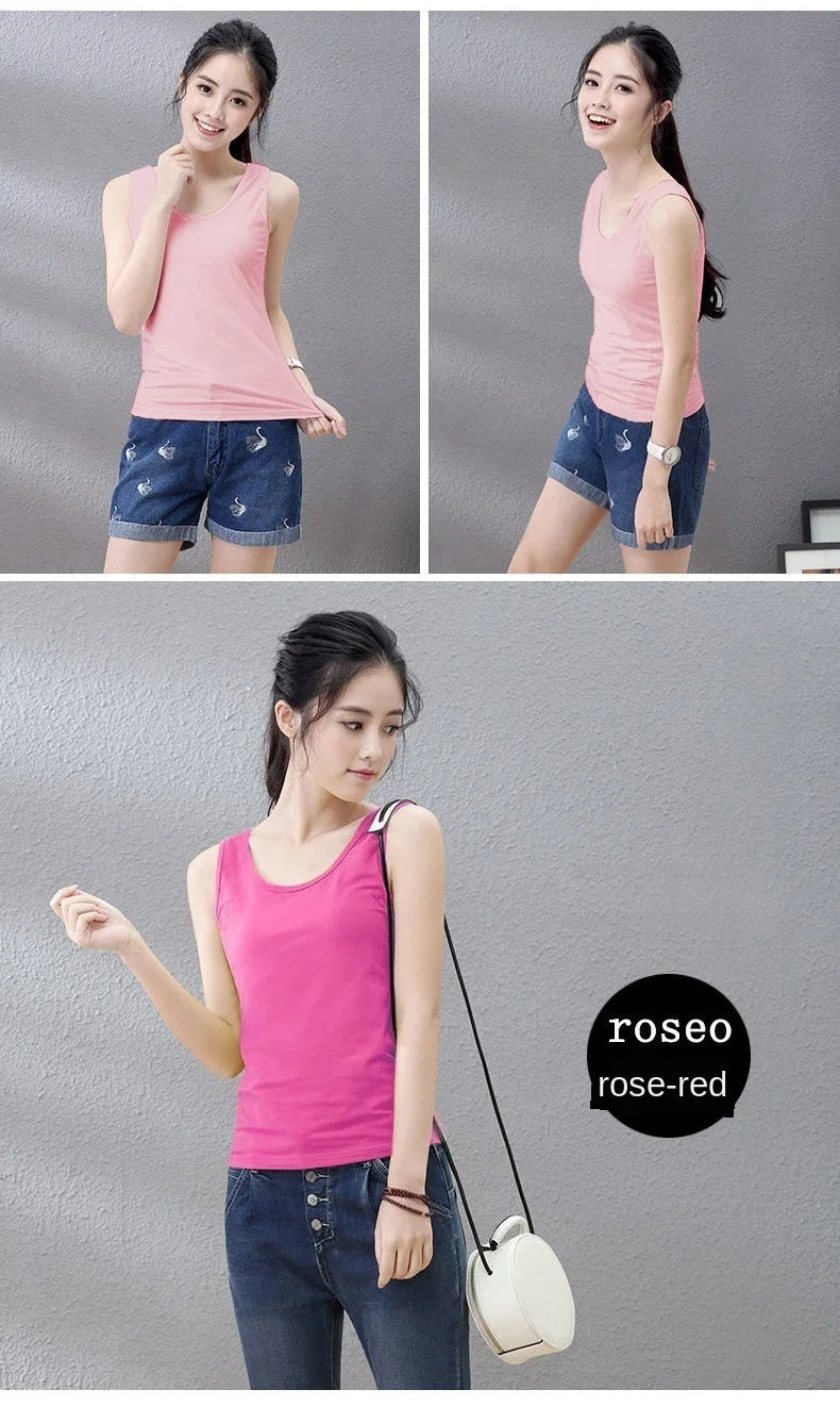 تانك توب نسائي من القطن