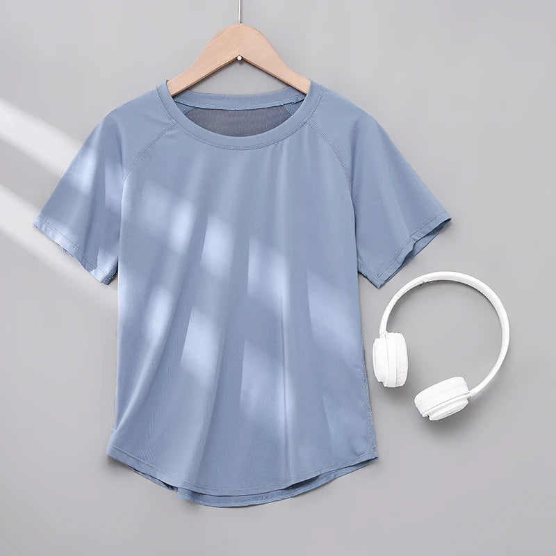 Women Quick Dry Short Sleeve Yoga T Shirt