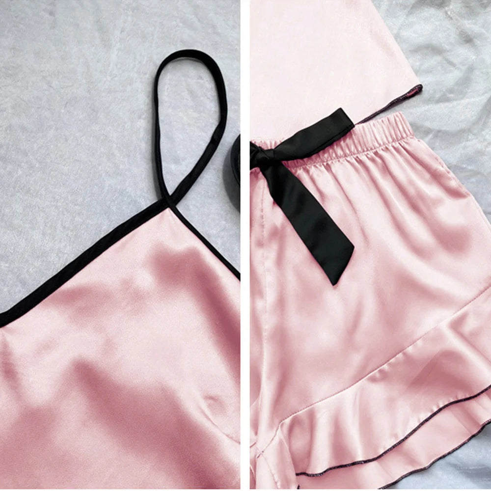 Women's Satin Pajama Set