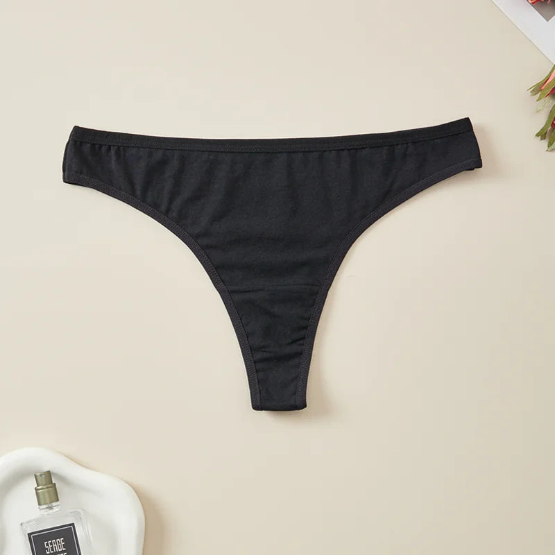Women Cotton Low Waist Thongs