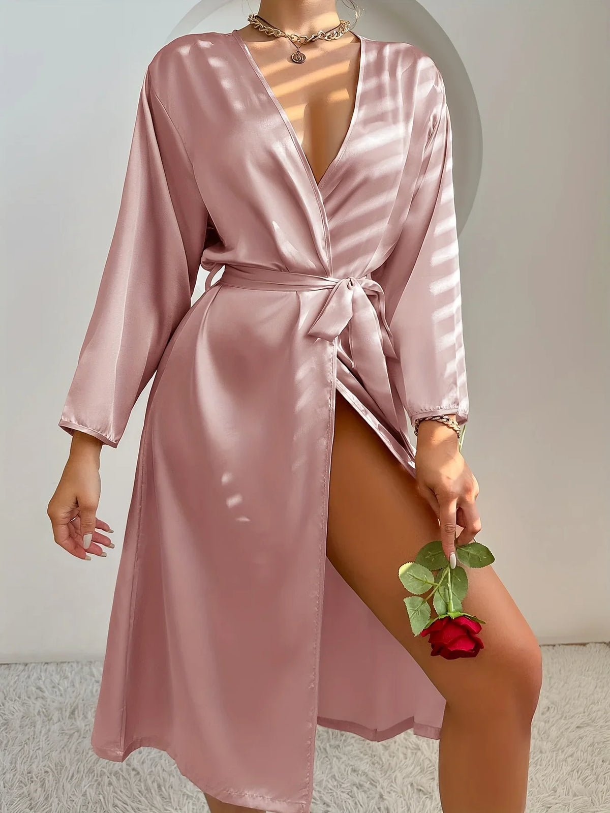 Bella Satin Lounge Robe