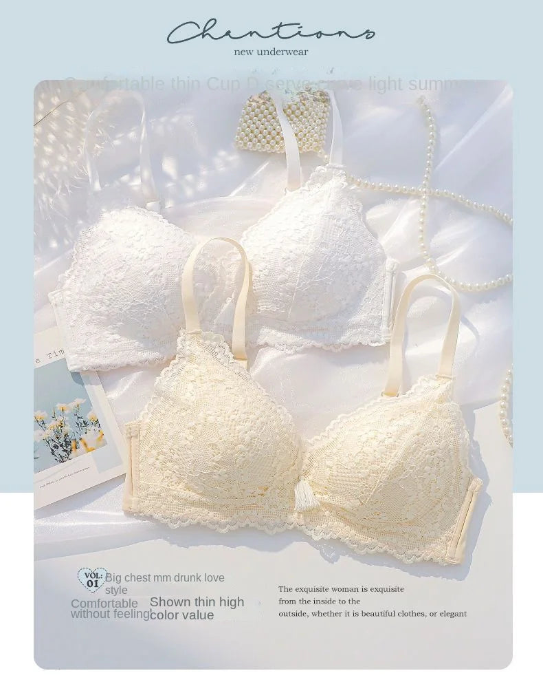 Women Vintage Lift Bra Set