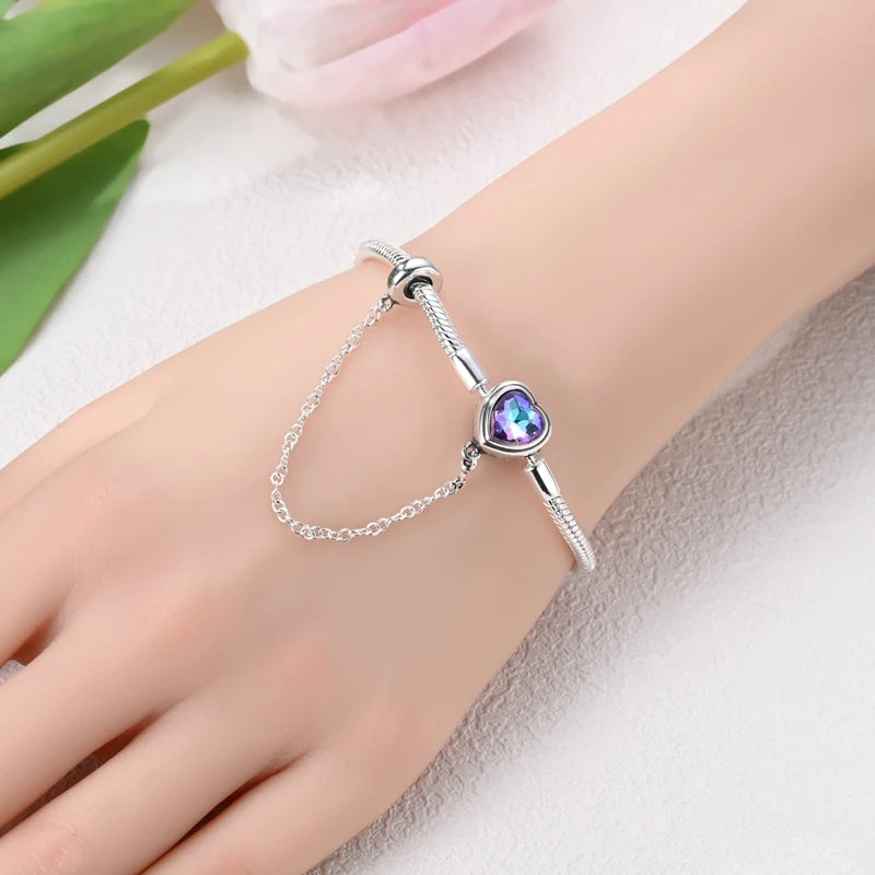 Sterling Silver Heart Bracelet