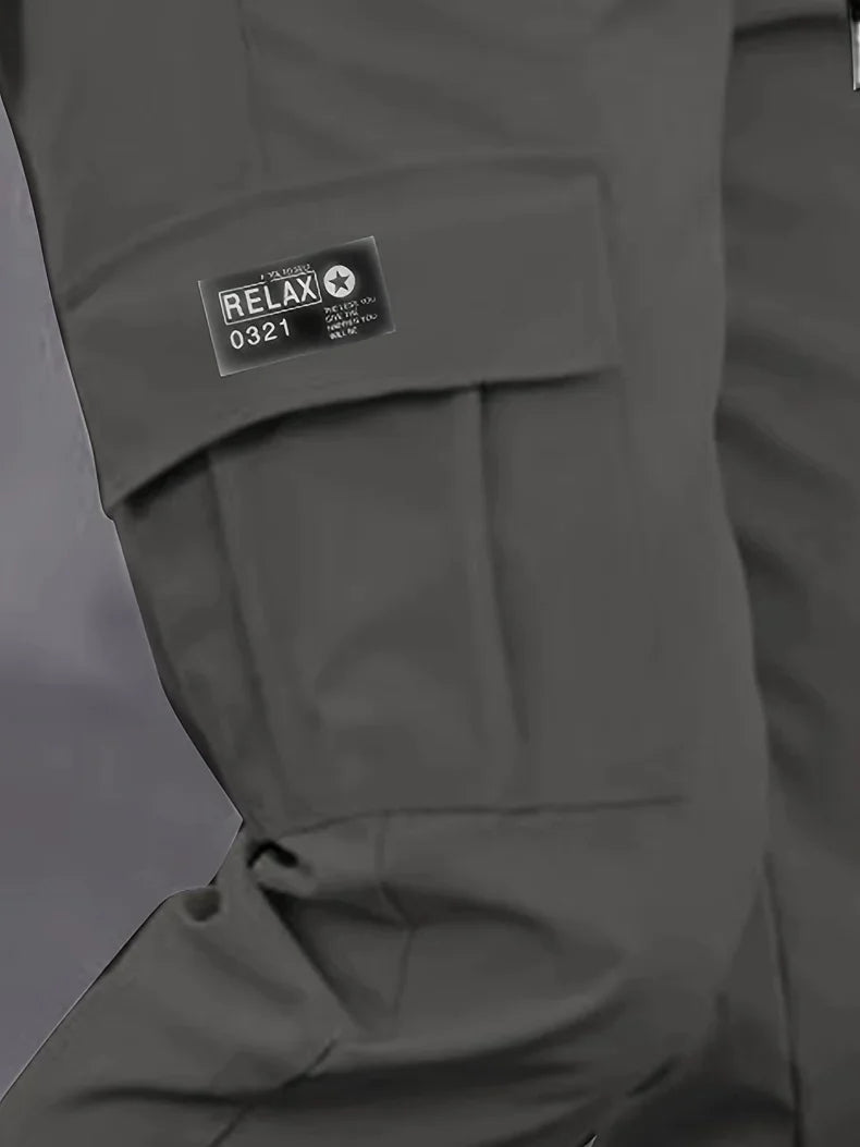 بنطلون كارغو رجالي من الحرير الجليدي للتبريد