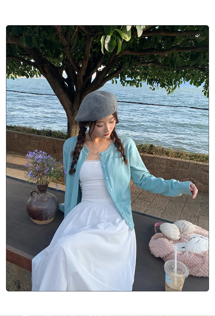 Women's Long Sleeve Knit Cardigan