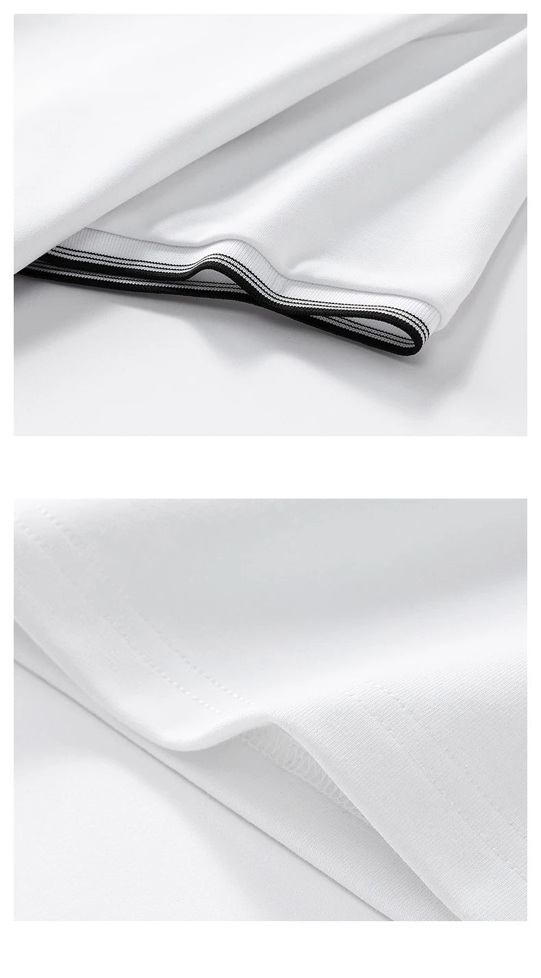 قميص بولو جولف قطني كبير الحجم للرجال