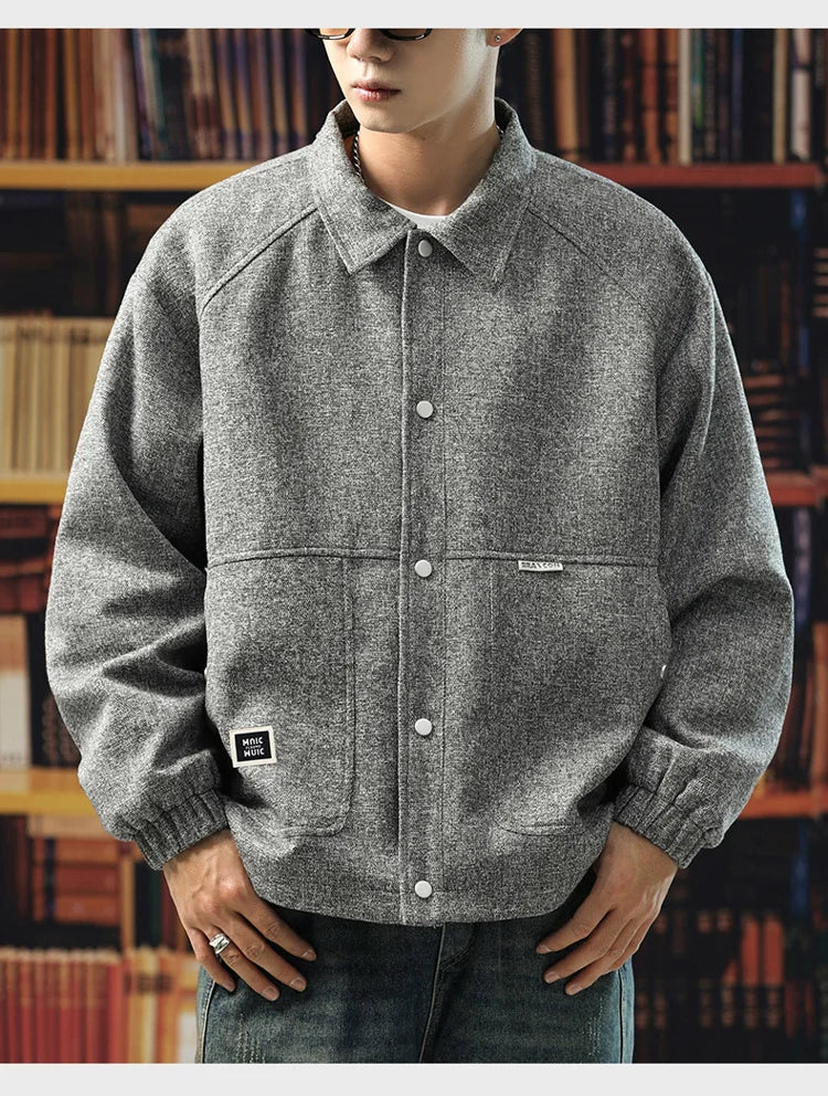 Men's Plus Size Vintage Casual Jacket