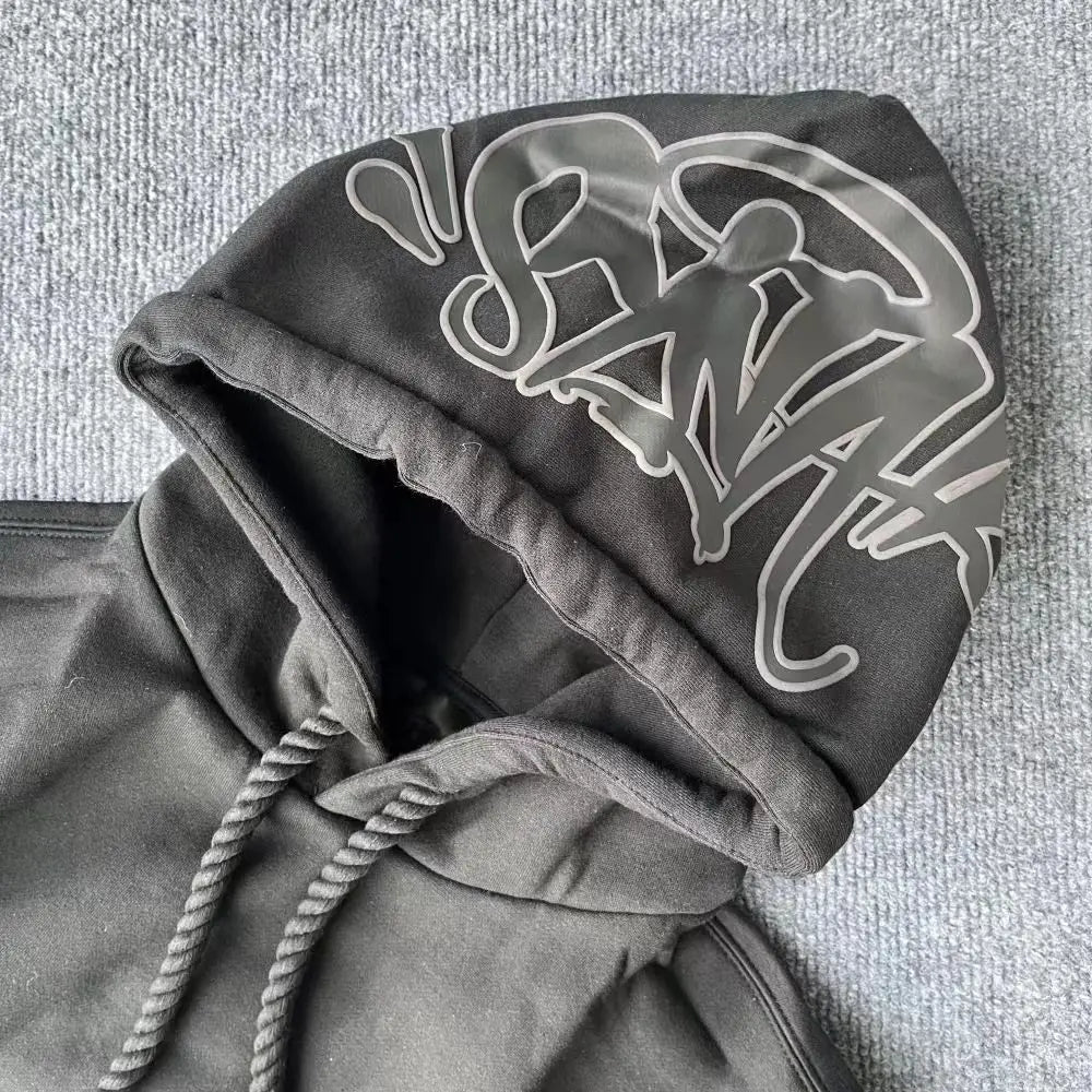 طقم هودي وبنطال رياضي رجالي من القطن