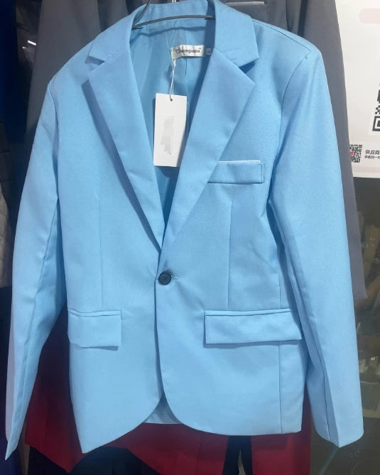 بدلة عمل رجالية ضيقة من قطعتين