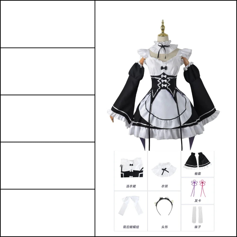 Ram & Rem Maid Cosplay Dress
